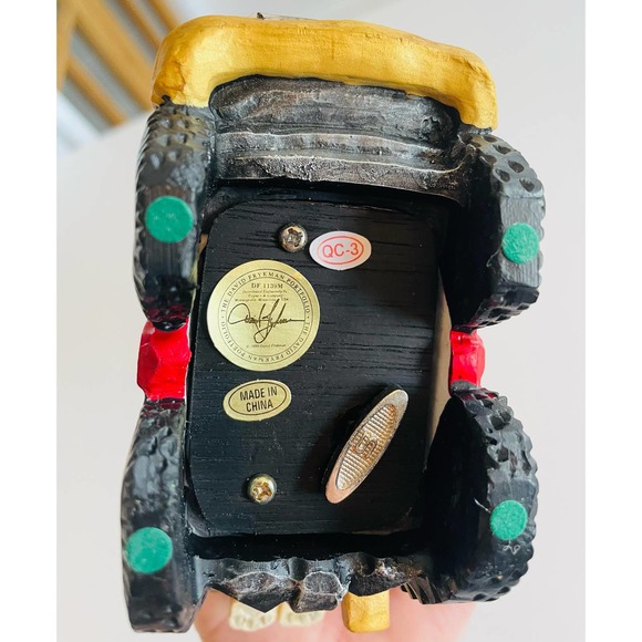 Vintage David Frykman Toy Music Box Santa Truck Christmas Tree 3D 1999 - Picture 8 of 8